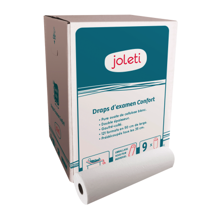 DRAPS D'EXAMEN GAUFRE - CARTON DE 9 ROULEAUX