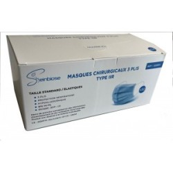 MASQUE CHIRURGIE TYPE IIR - BOITE DE 50