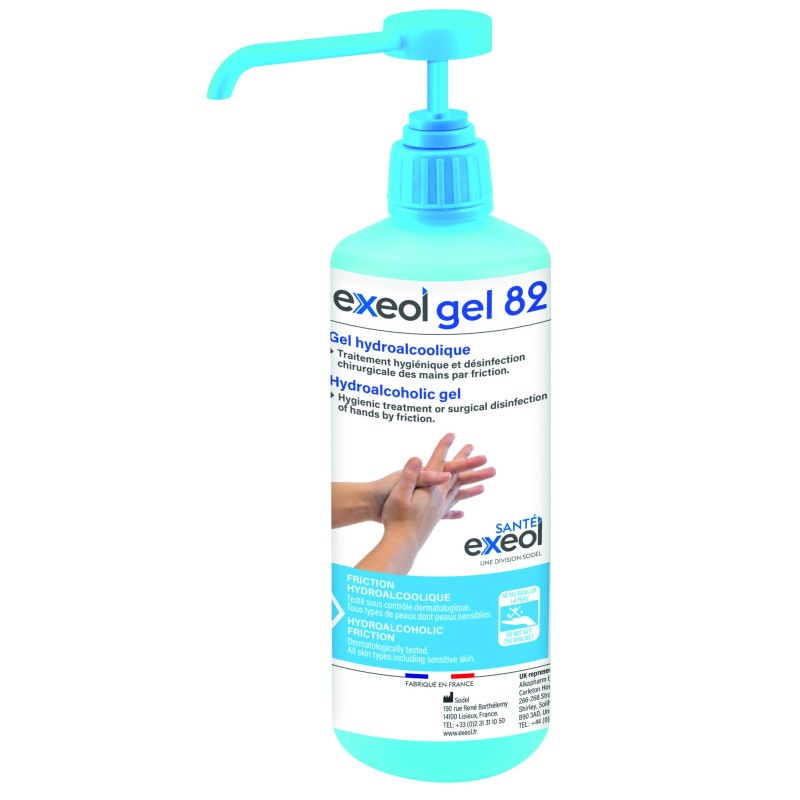 EXEOL GEL82 - GEL HYDROALCOOLIQUE
